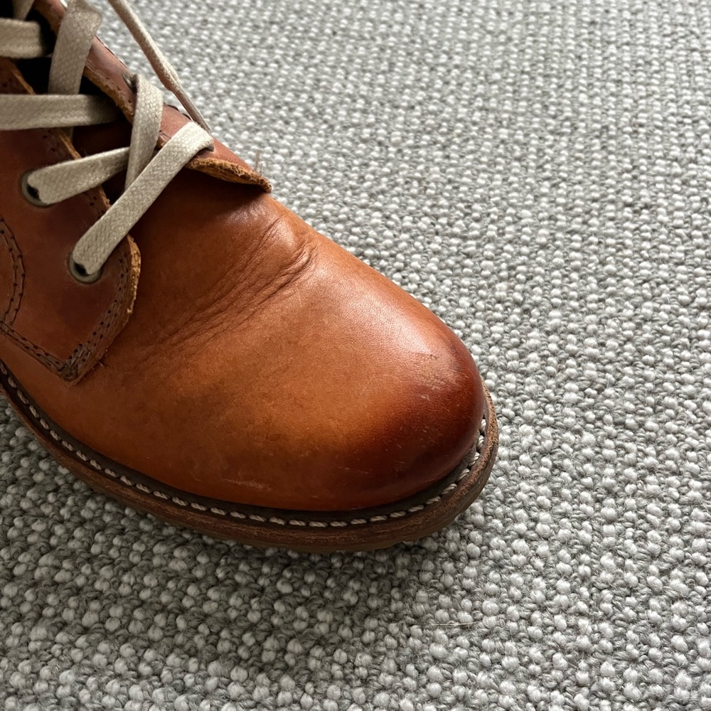 Frye Sabrina Lace Up Leather Boots - Picture 7 of 8